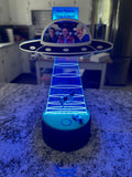 Spaceship Abduction LED Acrylic Photo Frame
