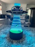 Spaceship Abduction LED Acrylic Photo Frame
