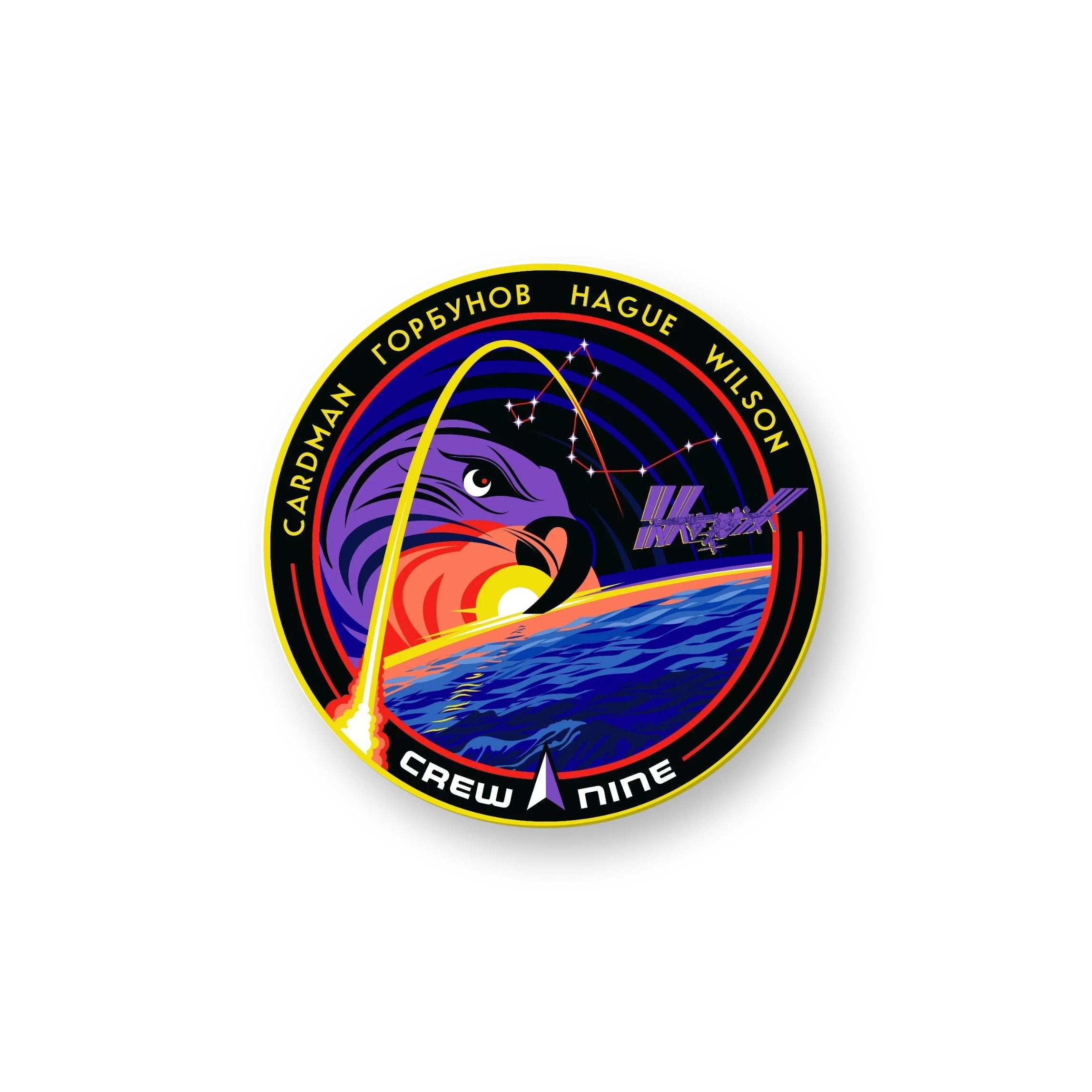 Iss Sticker Aufkleber Nasa NASA USA Sticker Aufkleber – 5er Set In Rot Mit SpaceX ...