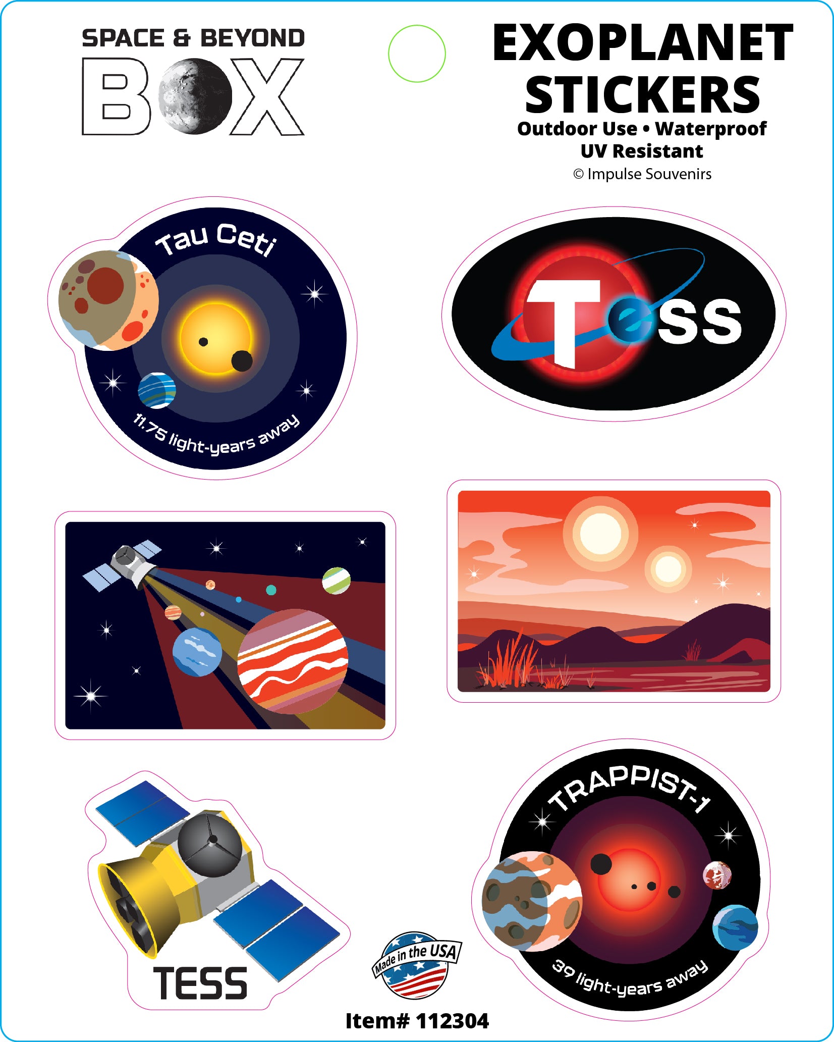 Space Box Sign Space & Beyond Box Exoplanets Collection