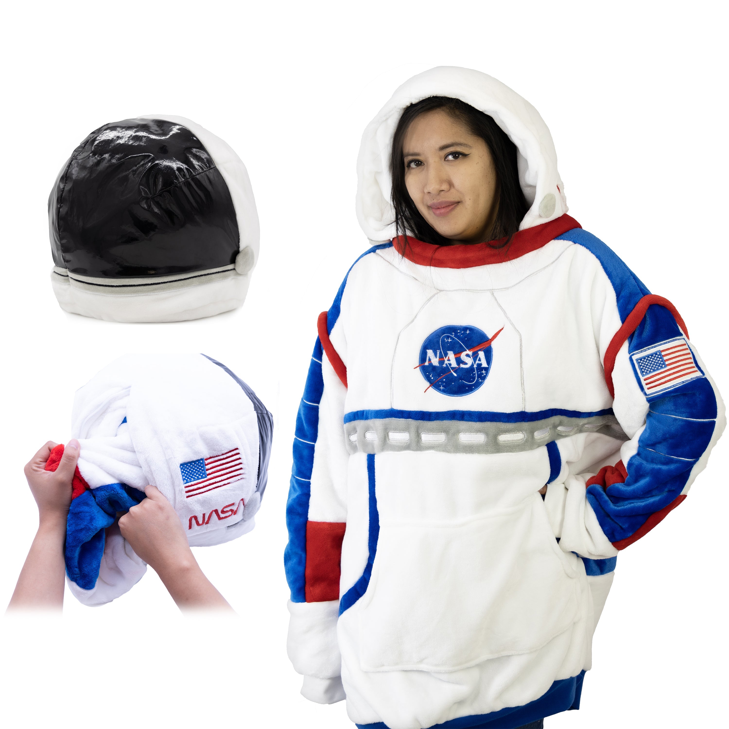 NASA Astronaut Snugible 2-in-1 Blanket Hoodie & Pillow