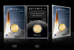 Artemis II The Path to Liftoff Bronze Acrylic Coin Holder