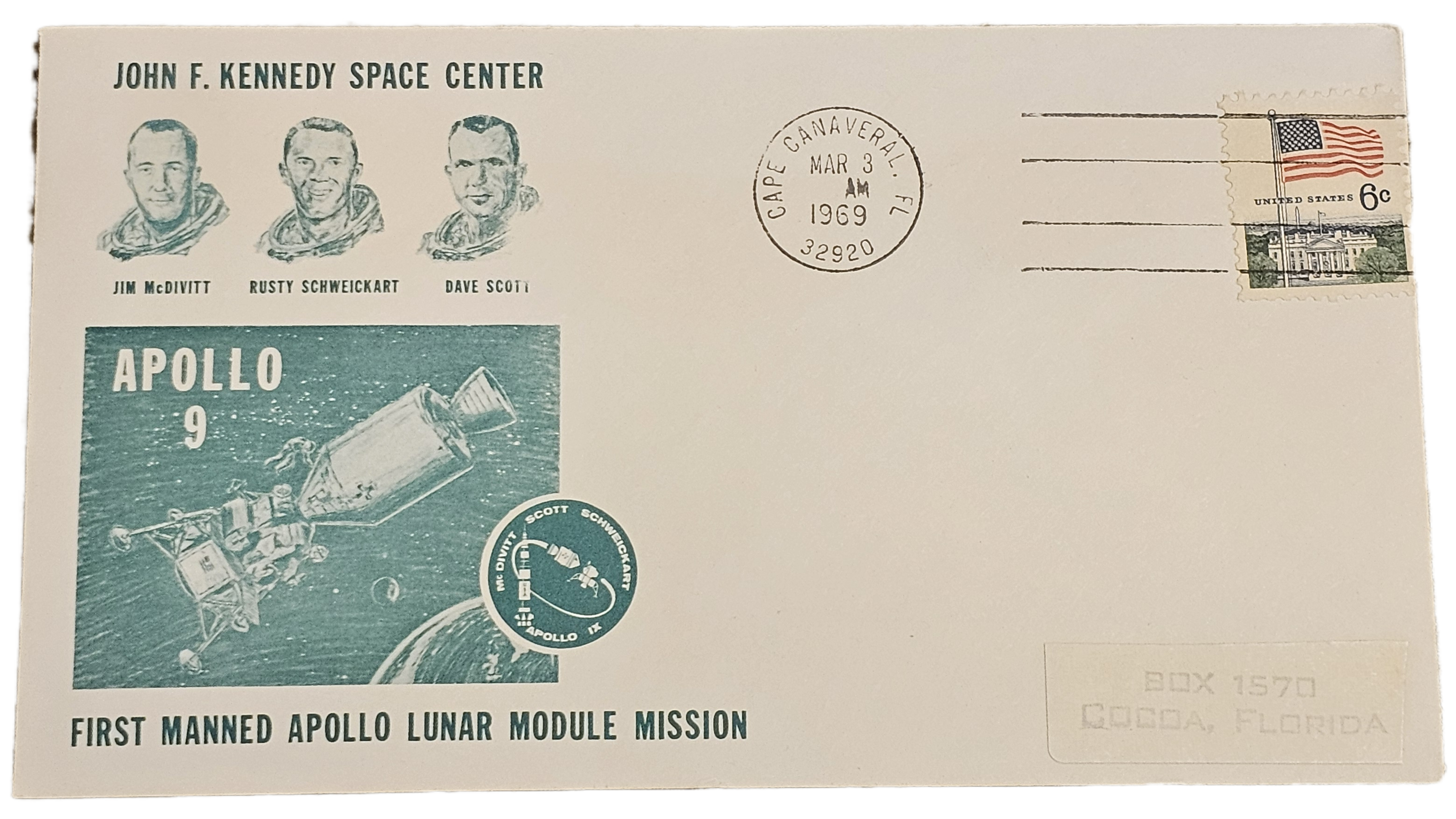 Vintage Apollo 9 Commemorative Cover –  (March 3, 1969)