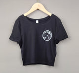 Woman On The Moon- Embroidered Women’s Crop Tee