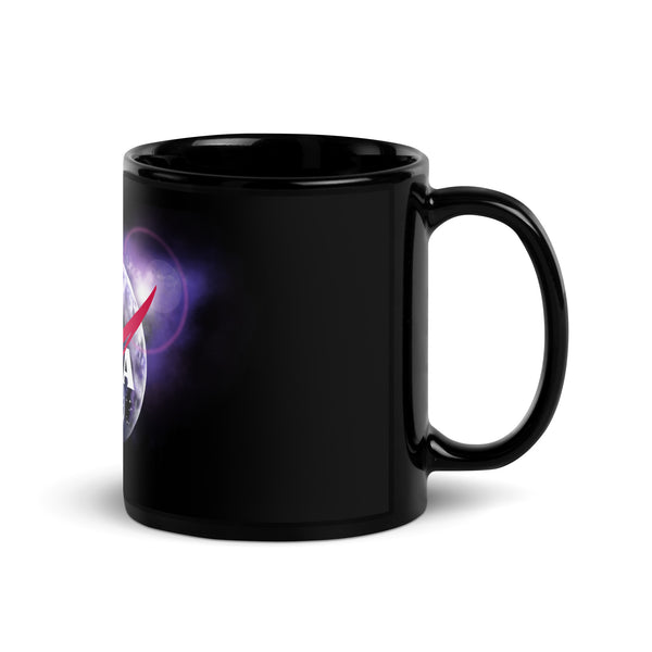 NASA Black Glossy Mug