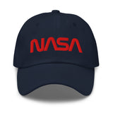 NASA Worm Logo Classic Dad Cap - 'Puffy' Style Logo