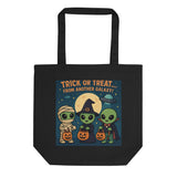 Alien Trick-or-Treaters Eco Tote Bag