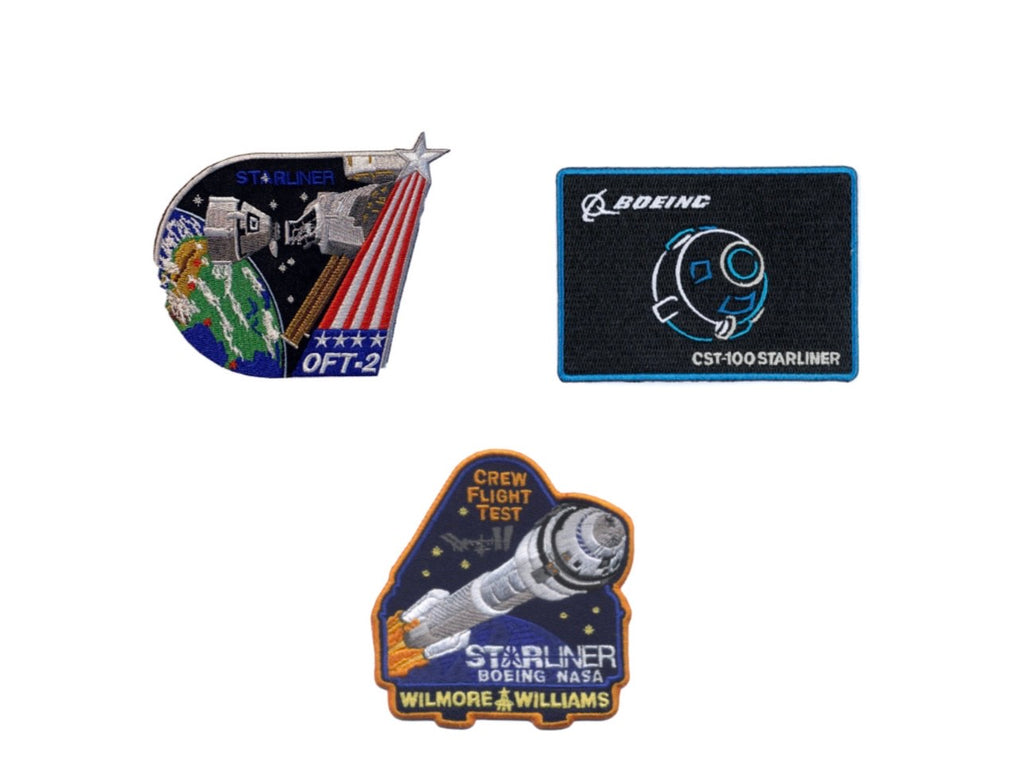 Bundle Set: Boeing Starliner Crew Flight Test Patches | The Space Store