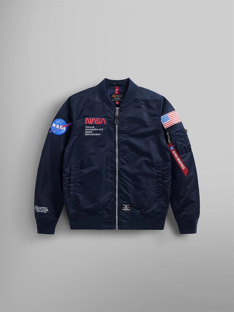 Nasa navy blue bomber jacket clearance