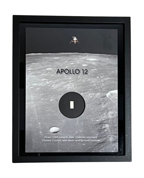 Apollo 12 Flown Checklist Artifact | The Space Store