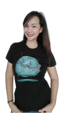 Cycle to the Moon and Beyond Women's short sleeve t-shirt