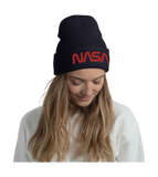 Cuffed Beanie with Embroidered NASA Logo