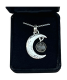 Moon Pendant with real lunar meteorite large granules - The Space Store