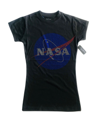 Ladies NASA Rhinestone T-Shirt