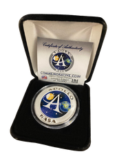 Apollo Program Limited Edition Sculptured Silver Plated Coin