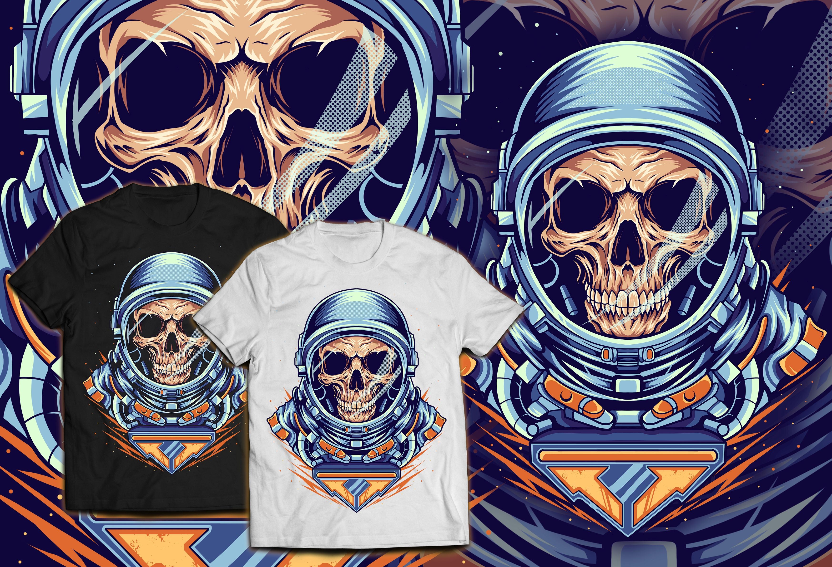 Skull Art in Space in unisex adult - The Space Store