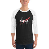 NASA 'VECTOR LOGO' 3/4 Sleeve Raglan Shirt - The Space Store