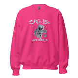 Space Life - Live-Zero-G Unisex Sweatshirt- hot pink