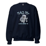 Space Life - Live-Zero-G Unisex Sweatshirt- navy blue
