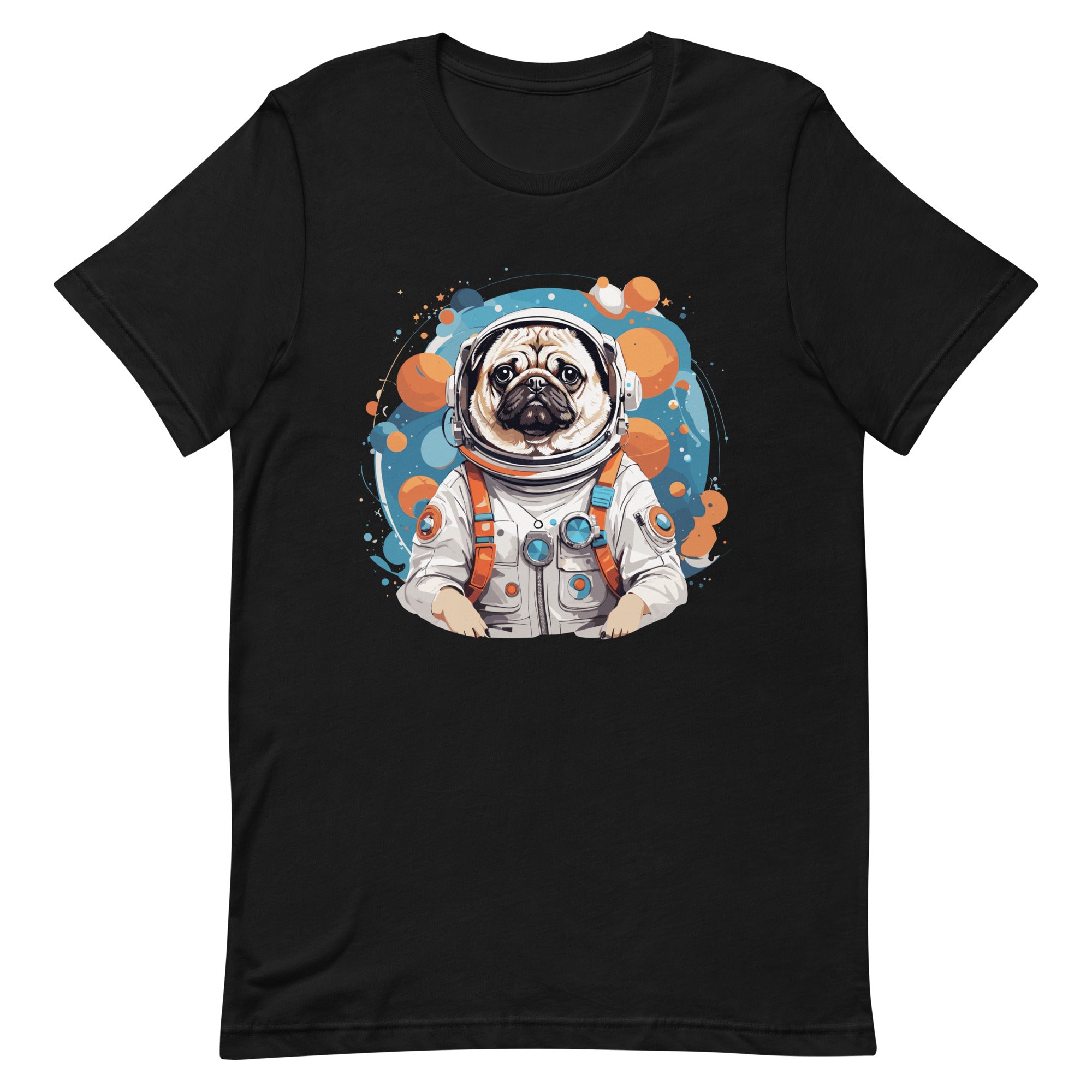 Astronaut Pug Unisex T-Shirt - The Space Store