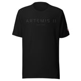 Artemis II Launch Date Unisex t-shirt Black