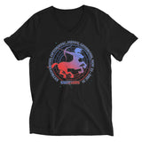 Sagittarius Zodiac Sign Unisex Short Sleeve V-Neck T-Shirt - The Space Store