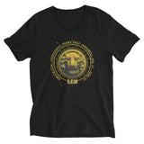 Leo Zodiac Sign Unisex Short Sleeve V-Neck T-Shirt - The Space Store