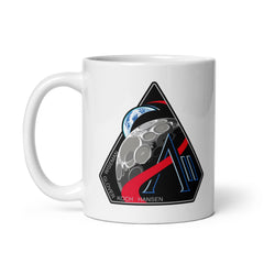 NASA Artemis II White glossy mug