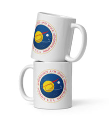 NASA National Aeronautics and Space Administration- White glossy mug