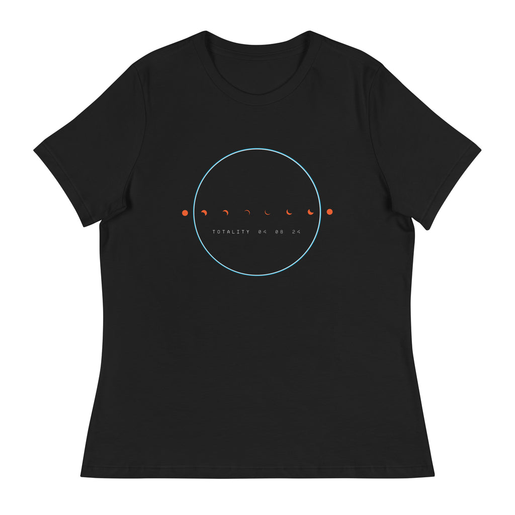 Total Solar Eclipse Phases 2024 Women'sRelaxed TShirt The Space Store