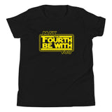 "May the fourth be with you" Premium Star Wars Day Youth Short Sleeve T-Shirt - The Space Store
