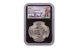 1972-D Eisenhower Dollar NGC MS65 From Mint-Sealed Bag w/Black Core & Charlie Duke Signature