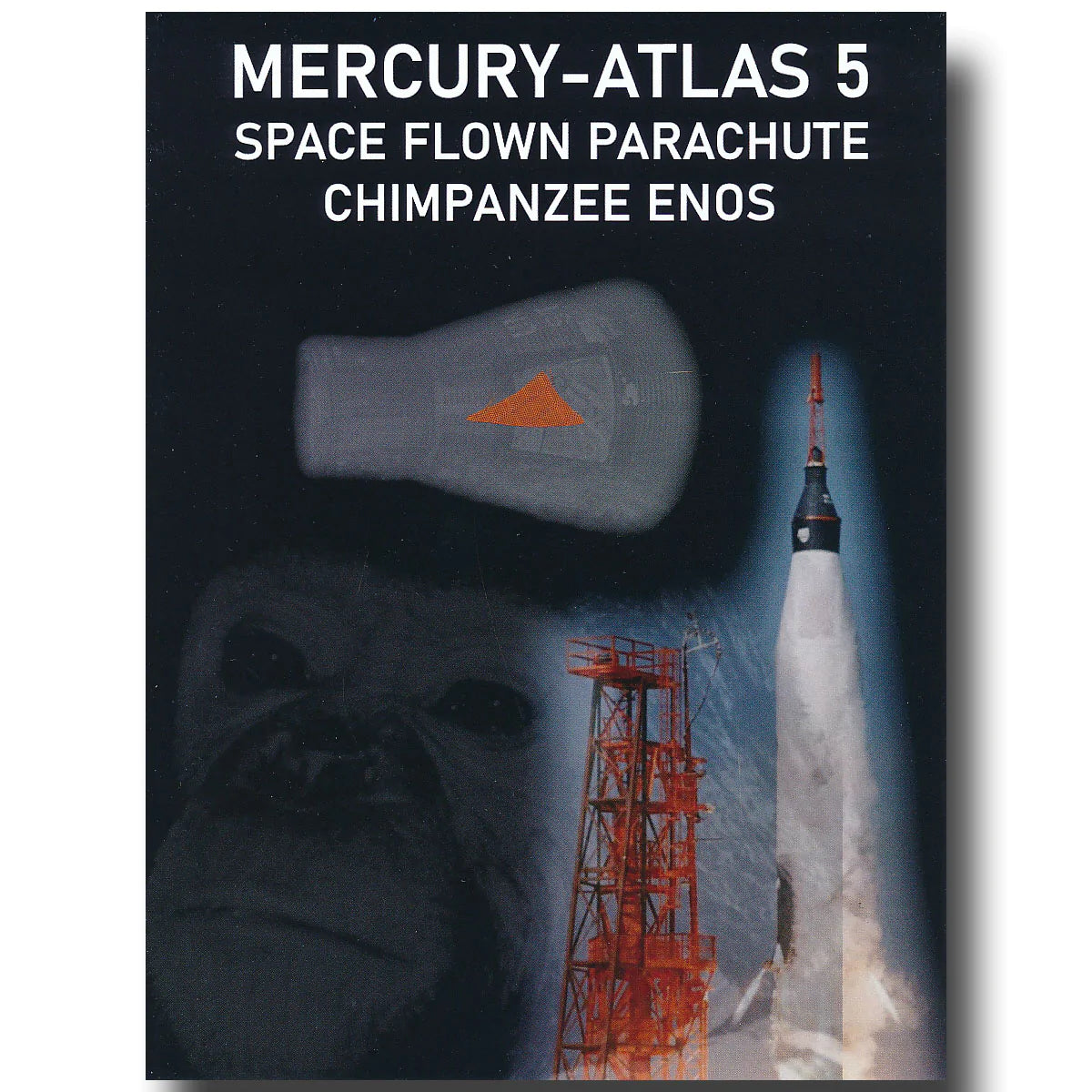 MERCURY MA-5 CHIMP ENOS SPACE FLOWN PARACHUTE PRESENTATION - The Space Store