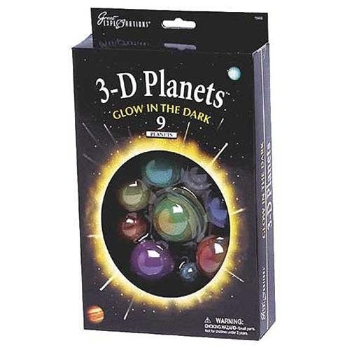 3-D PLANETS Glow In The Dark Set - The Space Store
