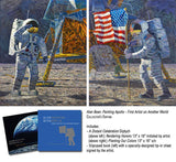 "A Distant Celebration" 2, Giclee  13" x 16 " Paintings Diptych by Artist Alan Bean - The Space Store