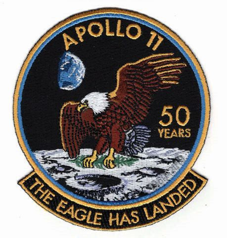 APOLLO 11 50th YEAR ANNIVERSARY 'THE EAGLE HAS LANDED' PATCH - The Space Store