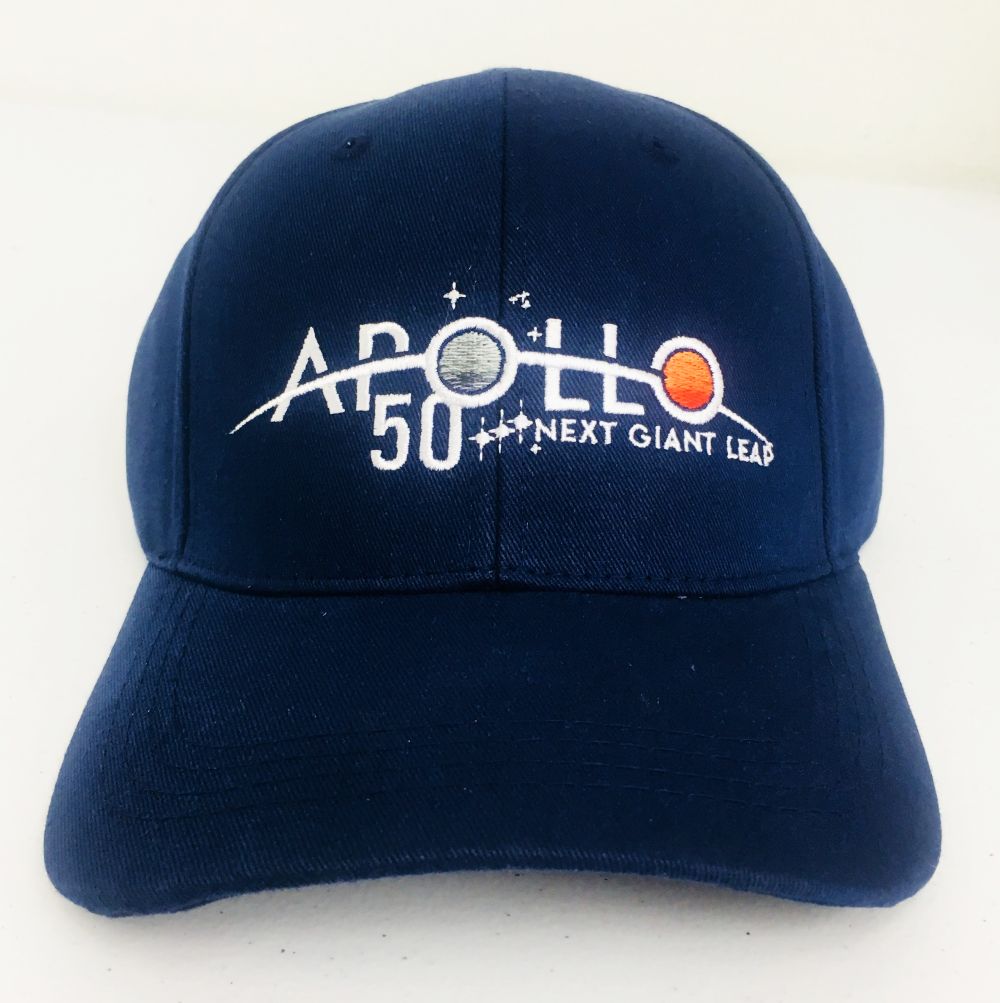 APOLLO 50th ANNIVERSARY CAP  (navy blue) - The Space Store