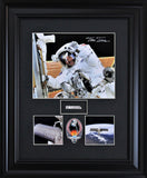 Atlantis STS-98 photographic print with cargo bay liner signed by Mission Specialist Thomas Jones