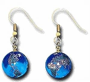 Earth Marble Earrings - The Space Store