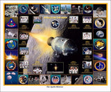 "The Apollo Missions" -  Giclee Print in 11" x 14" or 20" x 24" - The Space Store