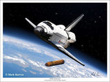 "Orbit Achieved" - Giclee Print  11" x 14" OR 18" X 24" - The Space Store