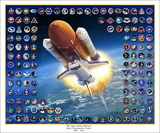 Space Shuttle Missions Giclee Print | The Space Store