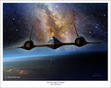 SR-71 Blackbird   "On The Edge Of Night"  Giclee Print  11 x 14 or 16 x 24 - The Space Store