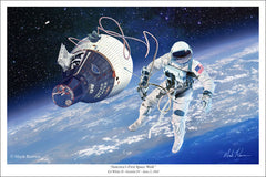 Gemini IV First US Walk in Space メダル Gemini-IV-16x24-Print-