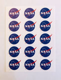 NASA Sticker Sheet with 15 NASA Logo Stickers - The Space Store