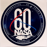 NASA 60th ANNIVERSARY LOGO STICKER - The Space Store