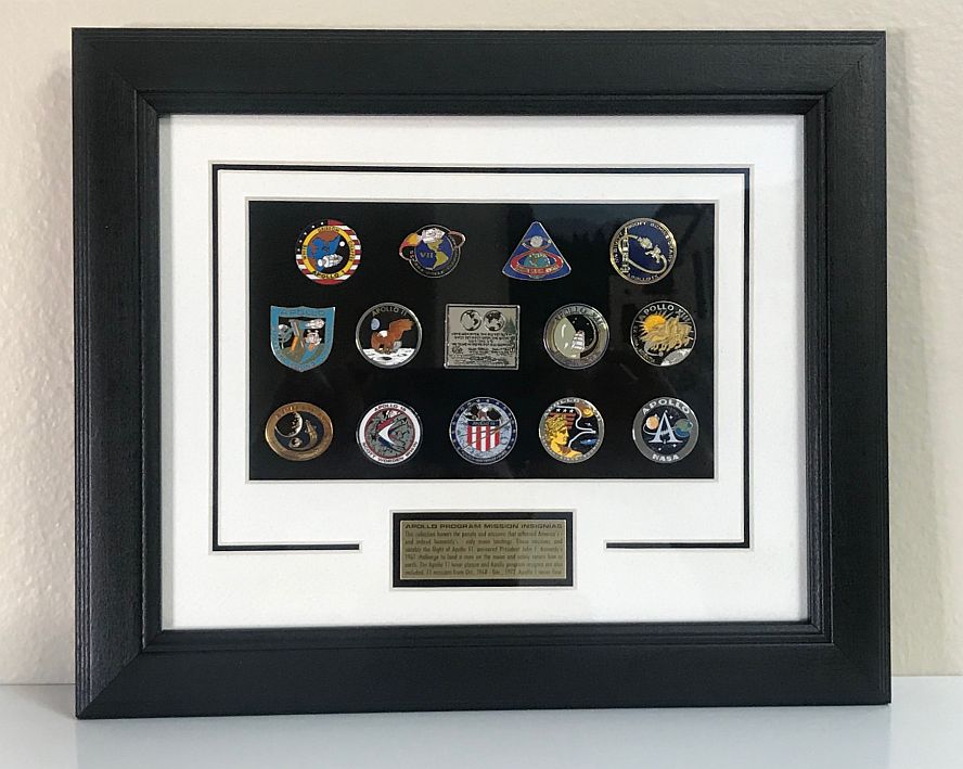 Framed Apollo Pin Set - The Space Store