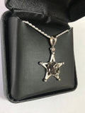 Sterling Sliver Star Pendant with Campo del Cielo Meteorite