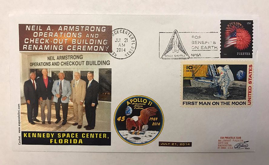 NEIL A. ARMSTRONG CEREMONY COVER - The Space Store