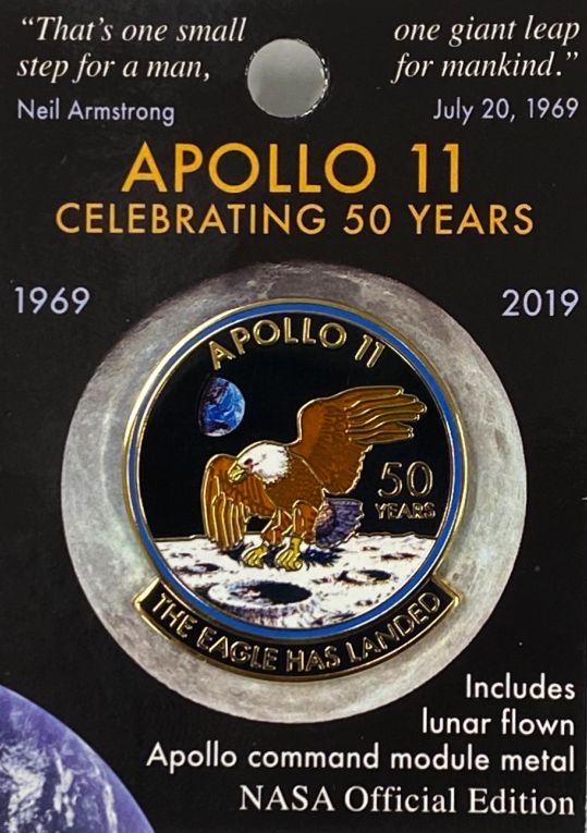 Apollo 11 50th Anniversary Lapel Pin - The Space Store
